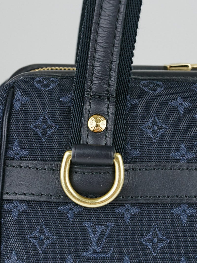 Louis Vuitton Navy Blue Monogram Mini Lin Josephine PM Bag - Yoogi's Closet