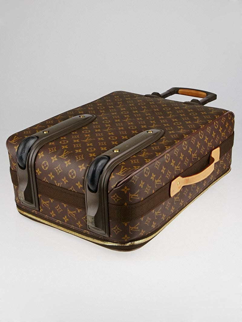 LOUIS VUITTON Pegase 55 Monogram Rolling Luggage Speedy LV Carry On 30  Suitcase