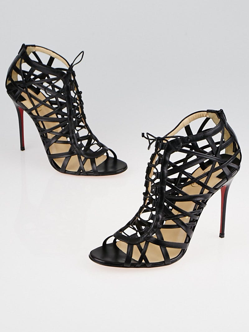 Christian louboutin caged hotsell booties