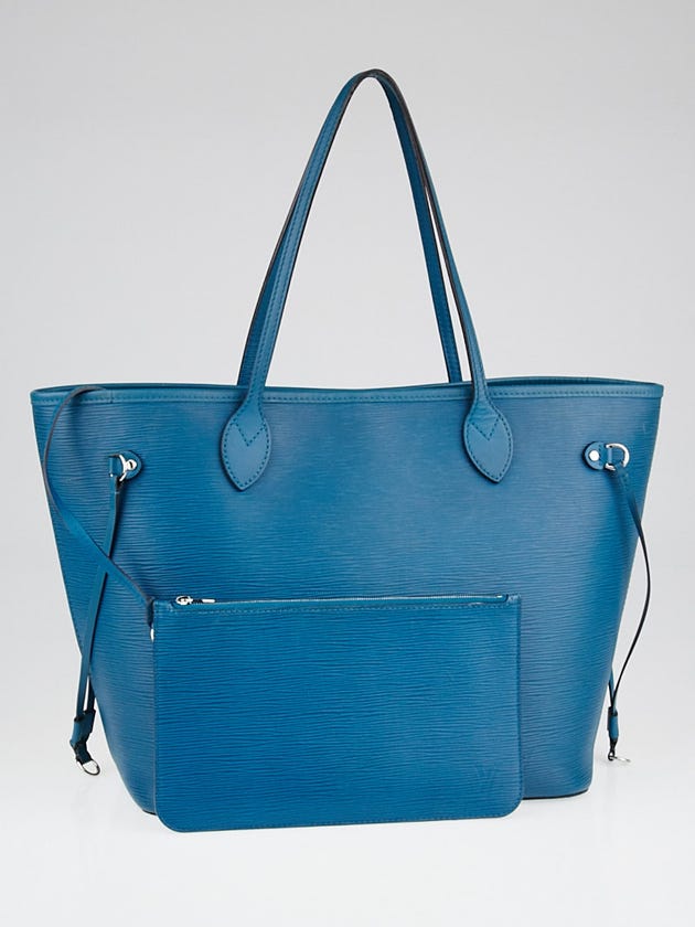 Louis Vuitton Cyan Epi Leather Neverfull MM Bag