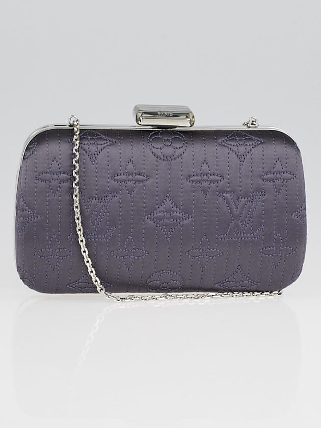 Louis Vuitton Limited Edition Chrome Monogram Minaudiere Motard Clutch Bag