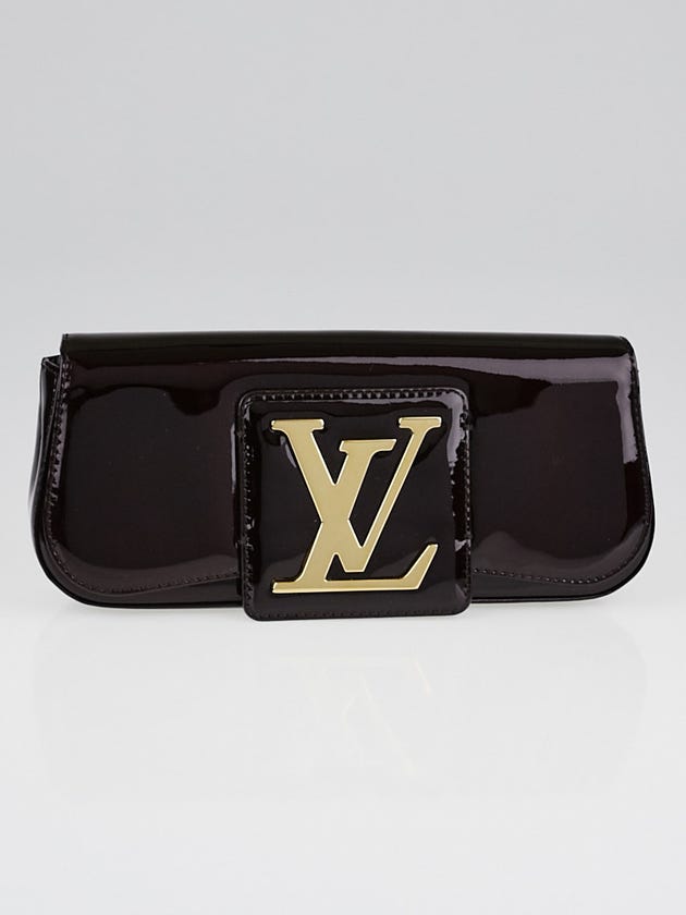 Louis Vuitton Amarante Monogram Vernis Pochette Sobe Clutch Bag