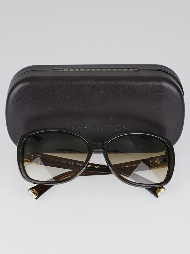 Louis Vuitton Black Speckling Acetate Frame Heather Strass Sunglasses-Z0457W  - Yoogi's Closet