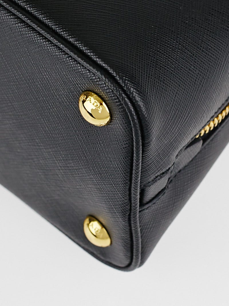 Prada Black Saffiano Lux Leather Mini Promenade Bag 1BA838 Prada Black Saffiano Lux Leather Mini Promenade Bag 1BA838