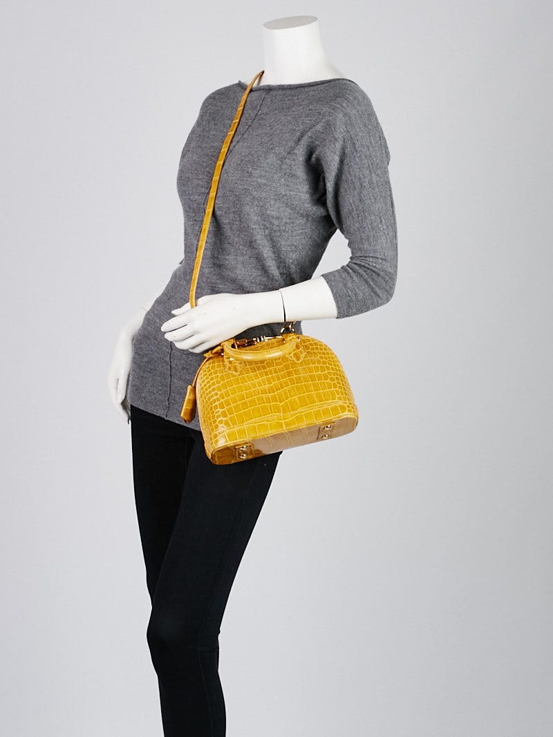 Louis Vuitton Alma Handbag Crocodile BB at 1stDibs