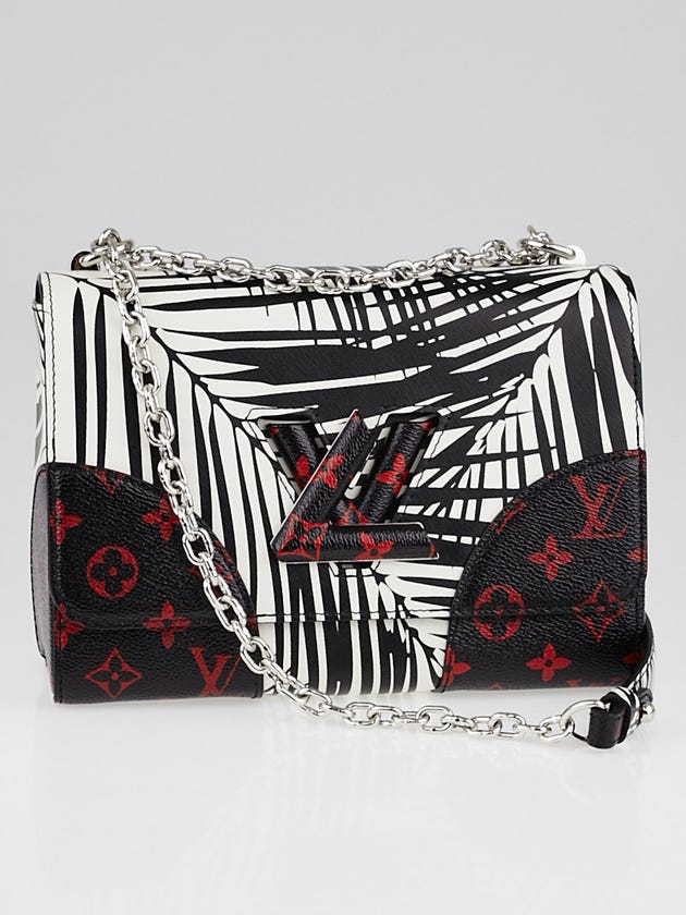 Louis Vuitton Noir Blanc Palm Print Twist MM Bag