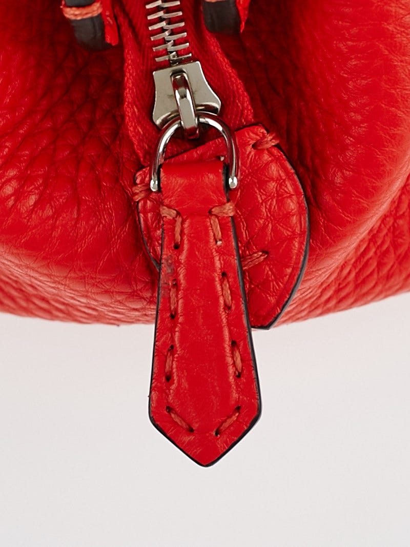 FENDI　ズッカ　エナメル　クリアベルト　ワイド　レッド　パテントレザー FENDI - FENDI ズッカ エナメル クリアベルト ワイド レッド パテント