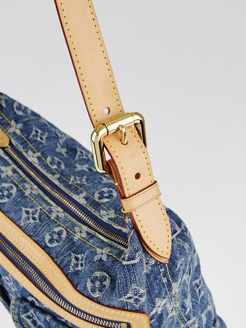 Louis Vuitton Blue Washed Denim Monogram Canvas Keepall Bandouliere 25 Bag  - Yoogi's Closet