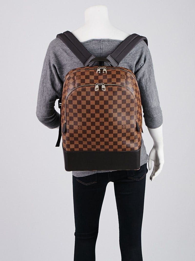 Louis Vuitton Black Damier Ebene Canvas and Leather Jake Backpack Louis  Vuitton