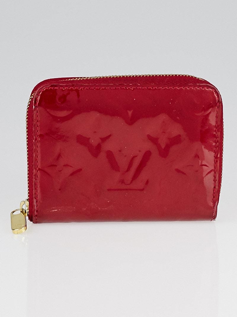 Louis Vuitton Red Vernis Zippy Coin Purse