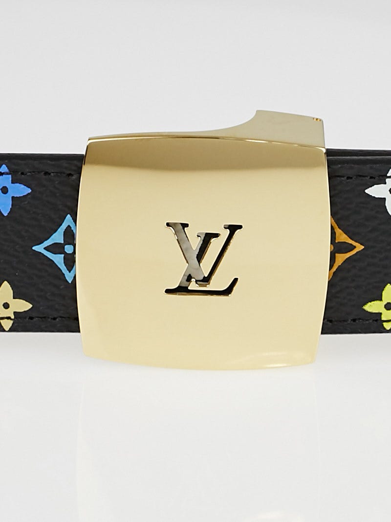 Louis Vuitton White Monogram Multicolore Belt Size 90/36 - Yoogi's Closet