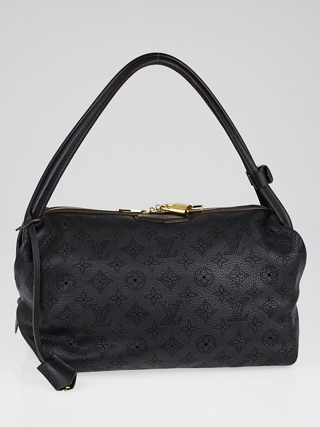 Louis Vuitton Black Mahina Leather Galatea PM Bag