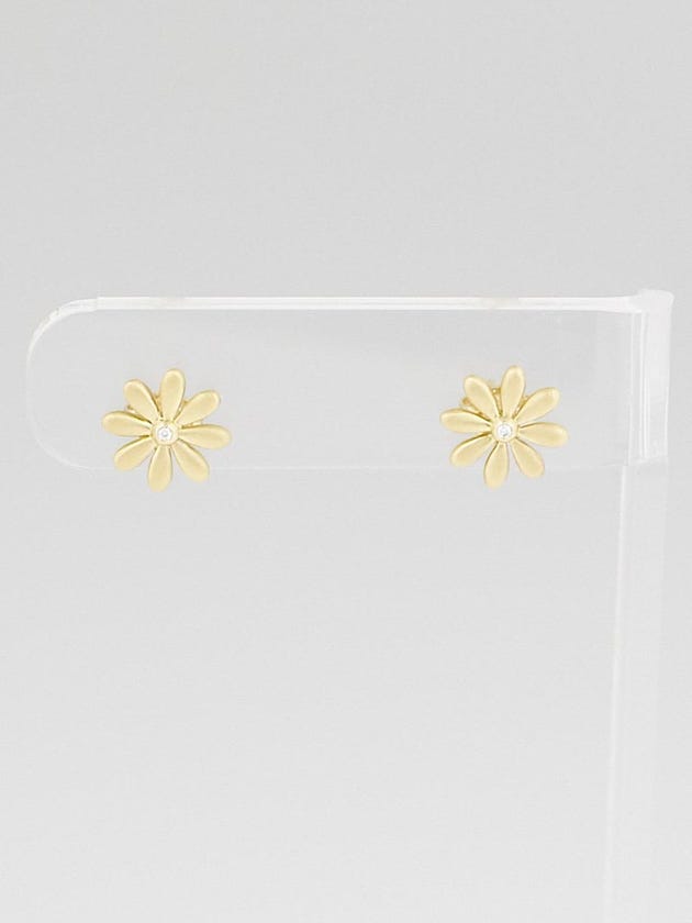 Tiffany & Co. 18k Gold Daisy Diamond Earrings