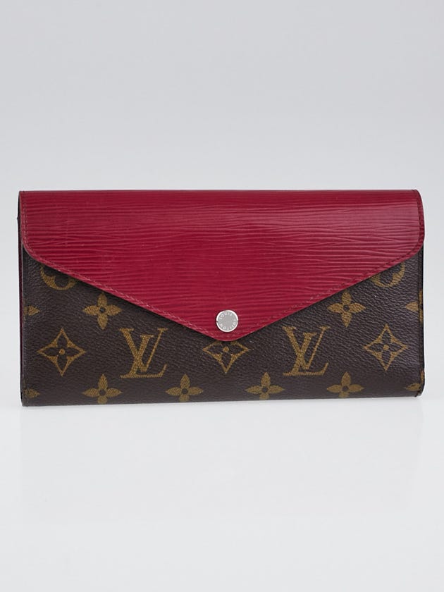 Louis Vuitton Fuchsia Epi Leather and Monogram Canvas Marie-Lou Long Wallet