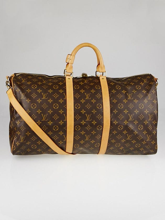 Louis Vuitton Monogram Canvas Keepall Bandouliere 55 Bag