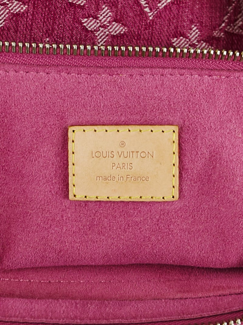 Louis Vuitton Fuchsia Denim Monogram Denim Baggy GM Bag - Yoogi's Closet