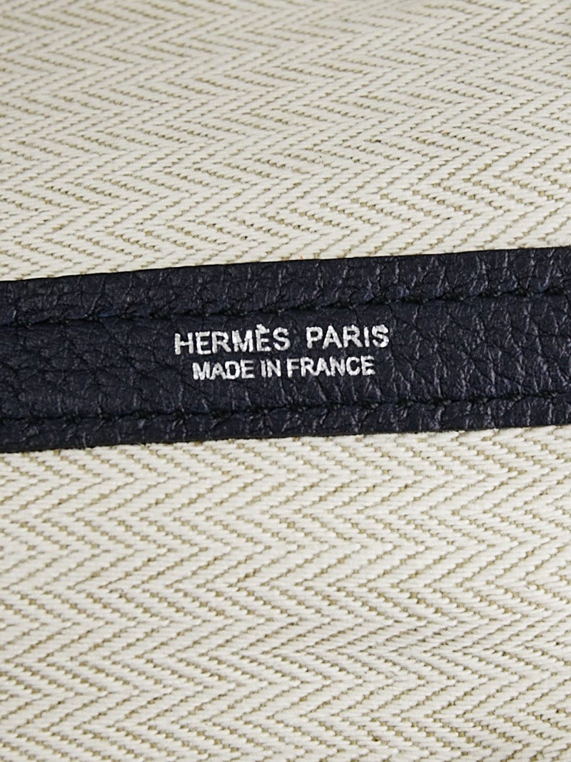 Hermes Bag Garden Party 36 Bag Bleu Indigo Negonda Leather Palladium New  w/Box at 1stDibs