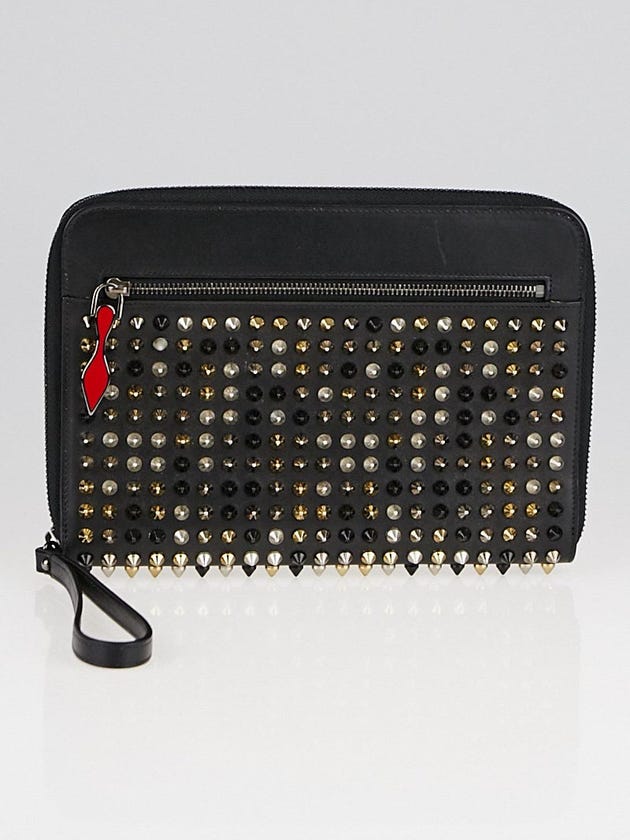 Christian Louboutin Black Leather Cris Spike iPad Mini Case