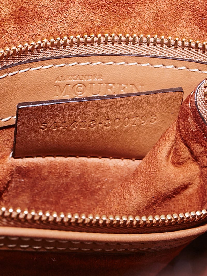 Alexander McQueen Brown Leather Heroine Satchel Bag