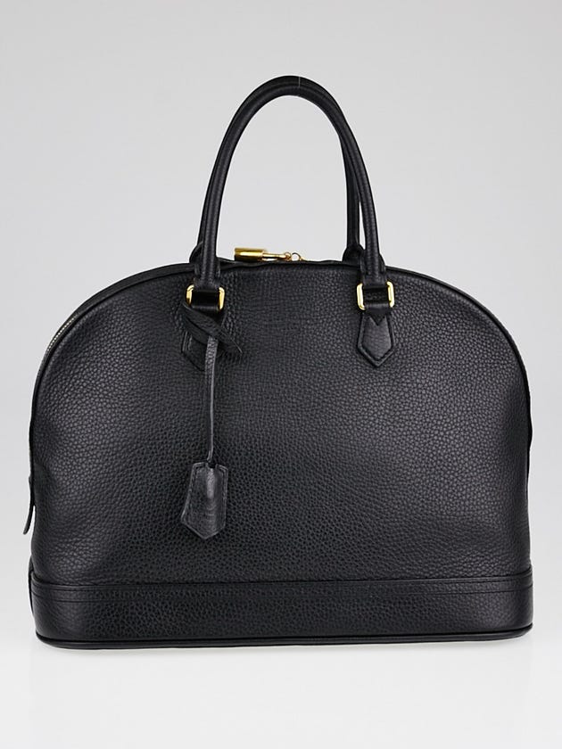 Louis Vuitton Black Taurillon Leather Alma MM Bag