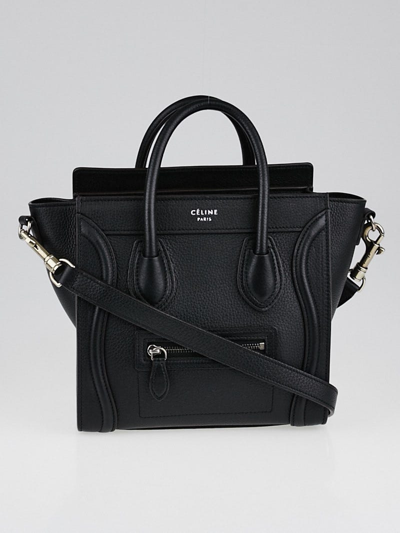 Celine nano luggage black discount
