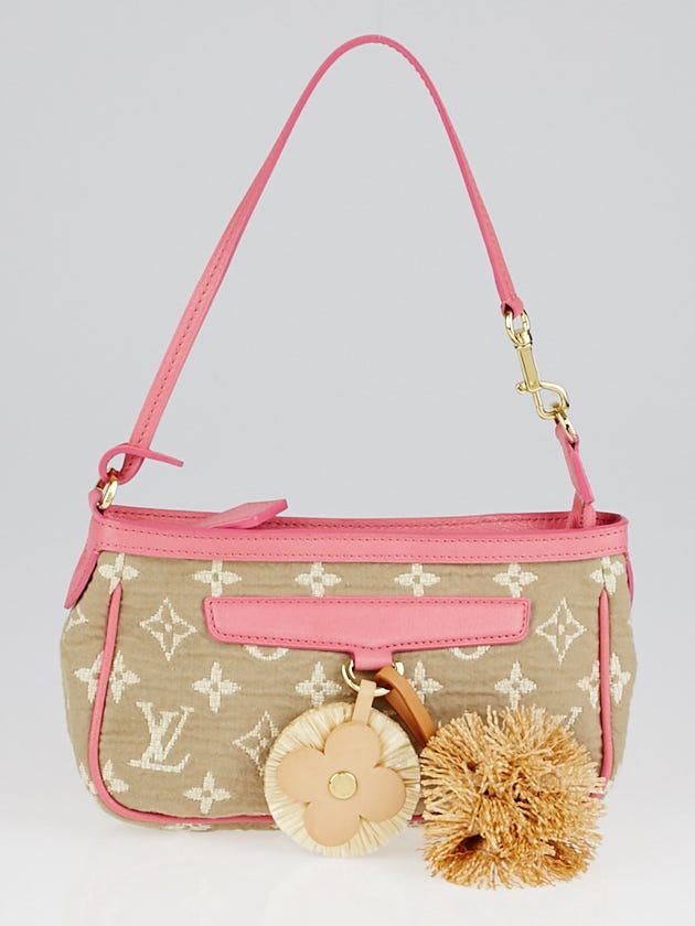 Louis Vuitton Limited Edition Rose Monogram Sabbia Accessories Pochette Bag