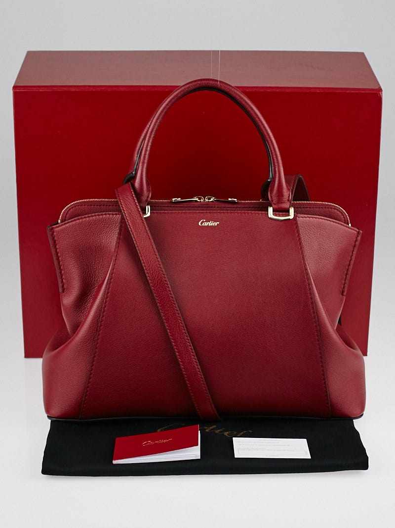 Cartier Red Taurillon Leather C de Cartier Bag | Yoogi's Closet