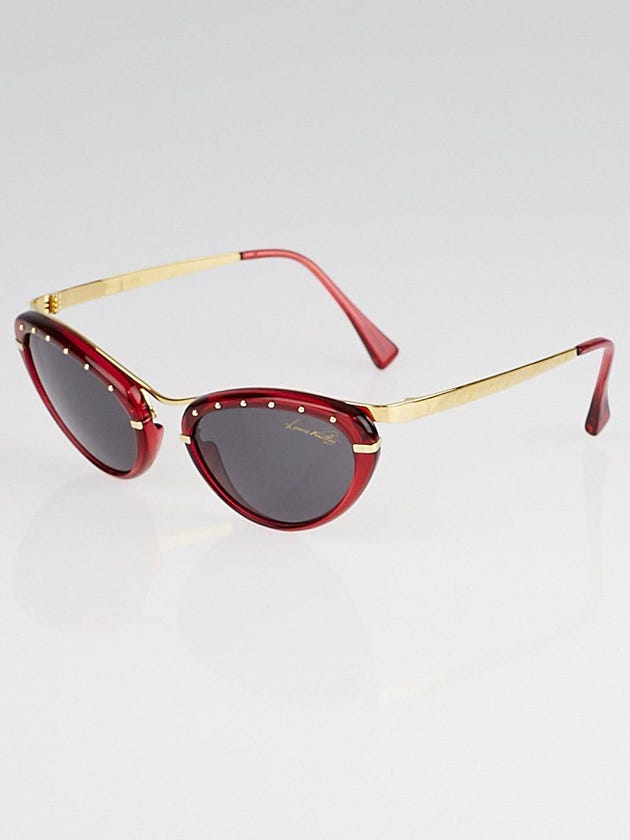 Louis Vuitton Red Acetate Cat Eye Frame Eve Sunglasses- Z0155W