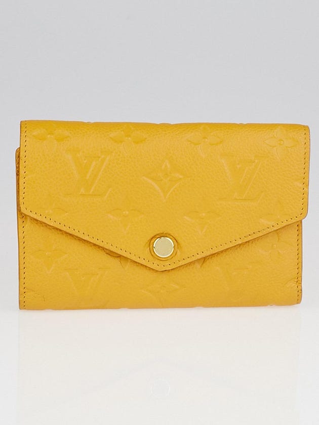Louis Vuitton Safran Empreinte Leather Compact Curieuse Wallet