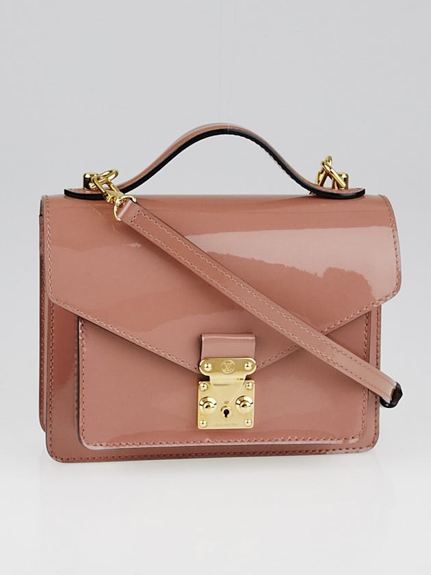 Louis Vuitton Rose Velours Vernis Leather Monceau BB Bag
