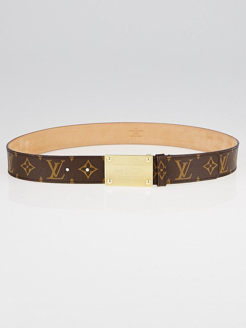Louis Vuitton Monogram Canvas Inventeur Belt 85/34 | Yoogi's Closet