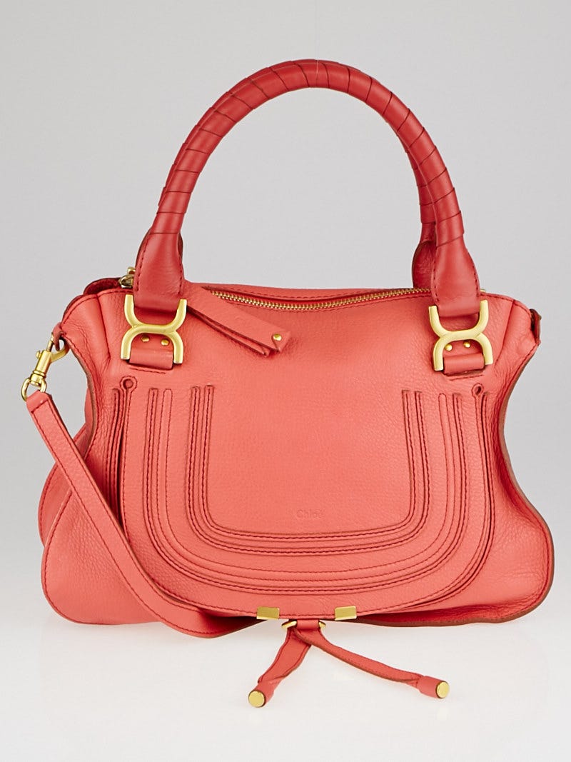 Chloé Marcie small pink leather bag