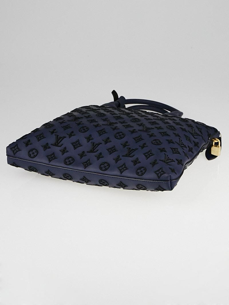 Louis Vuitton Limited Edition Blue Monogram Addiction Lockit Vertical MM  Bag - Yoogi's Closet