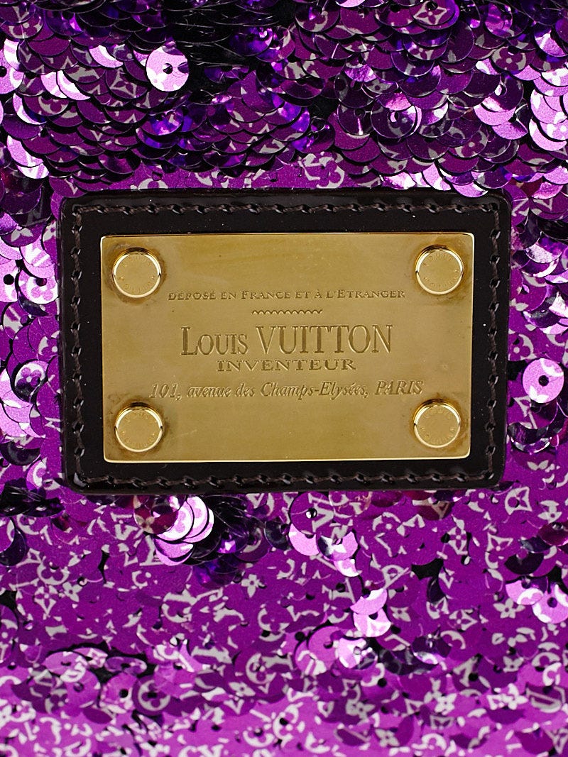 Louis Vuitton Limited Edition Violette Sequin Rococo Pochette