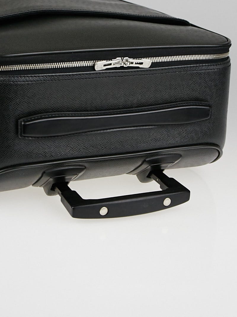 Louis Vuitton Leather Ardoise Taiga Pegase 60 Rolling Suitcase Black
