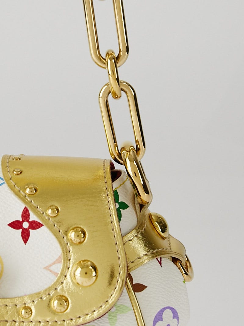 Louis Vuitton Limited Edition White/Gold Monogram Multicolore Marilyn Bag -  Yoogi's Closet