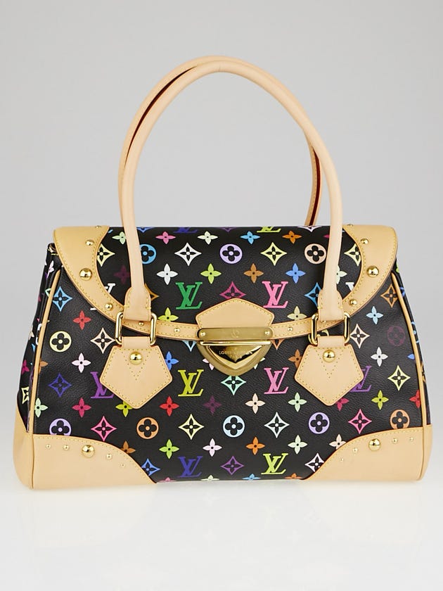 Louis Vuitton Black Monogram Multicolor Beverly GM Bag
