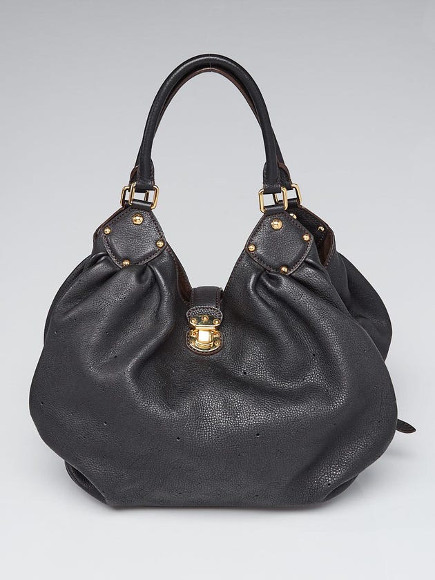 Louis Vuitton Black Monogram Mahina Leather L Bag