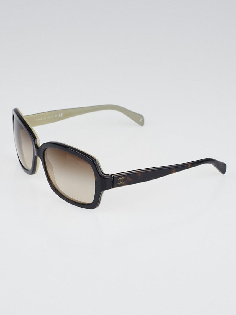 Chanel Tortoise Shell Frame Square Sunglasses 5143 - Yoogi's Closet