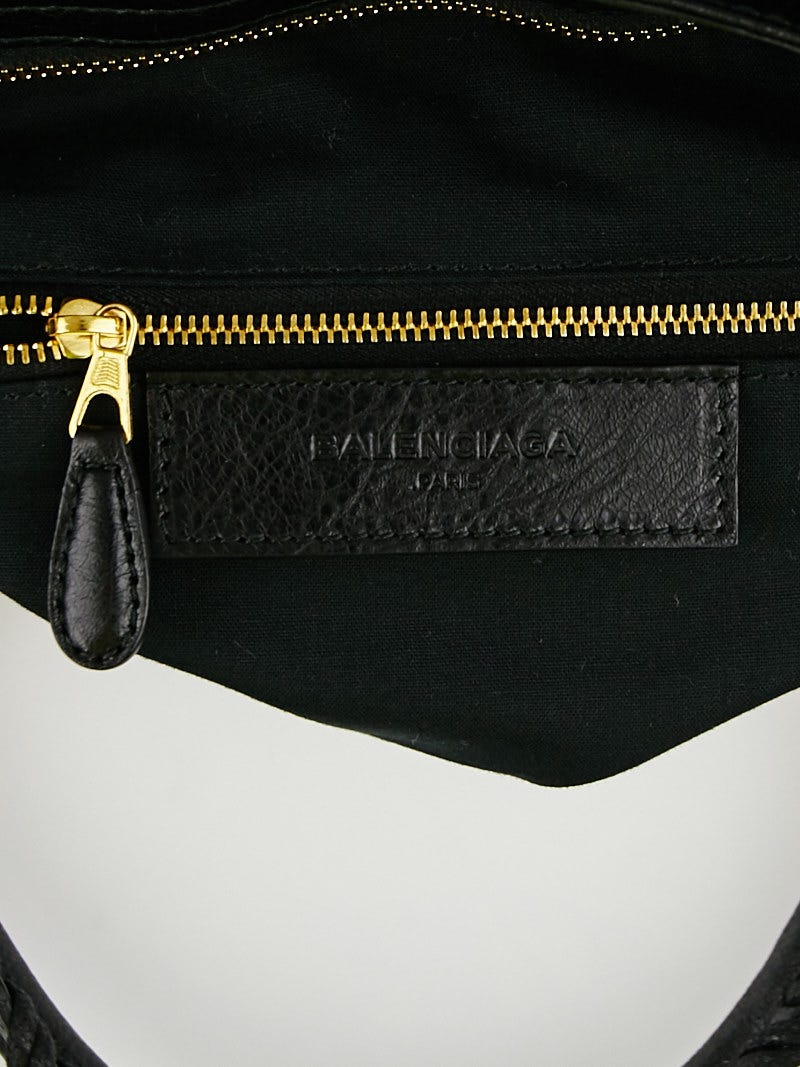 Balenciaga Anthracite Lambskin Leather Giant 12 Gold Velo Bag Yoogi s Closet