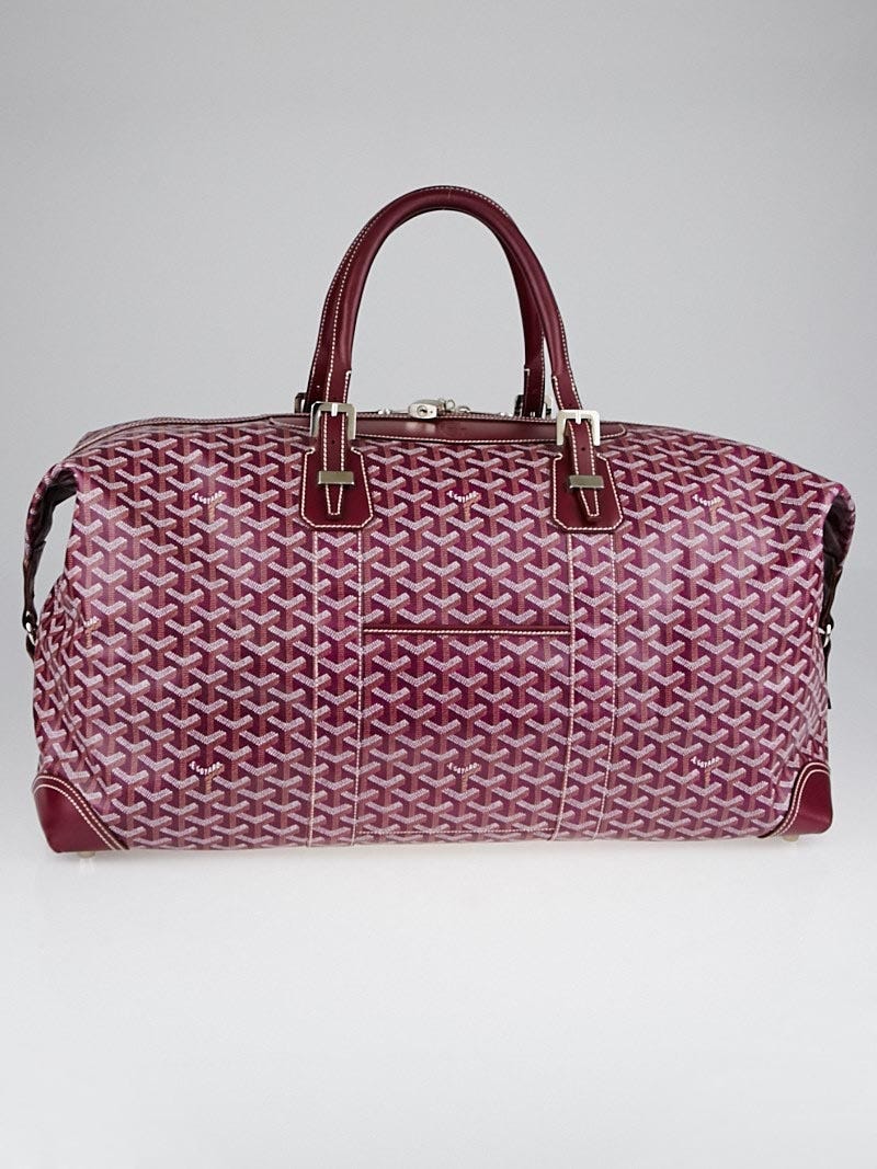 Goyard Red Chevron Print Coated Canvas Boeing | Yoogi's Closet