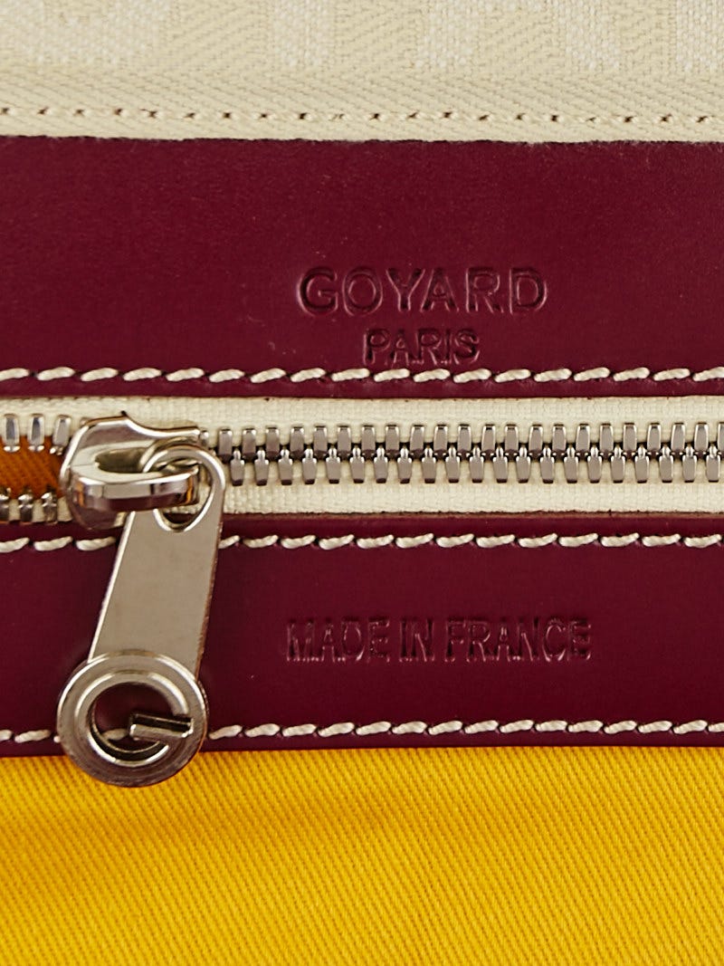 Goyard Red Chevron Print Coated Canvas Boeing | Yoogi's Closet