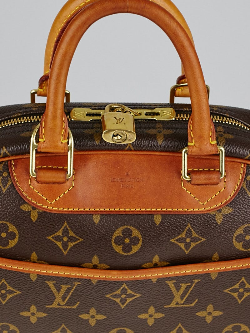 Louis Vuitton - Authenticated Trouville Handbag - Leather Brown Plain for Women, Good Condition