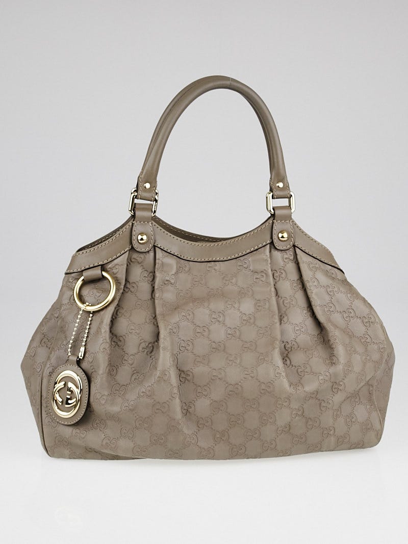 Gucci Grey Guccissima Leather Medium Sukey Tote Bag | Yoogi's Closet