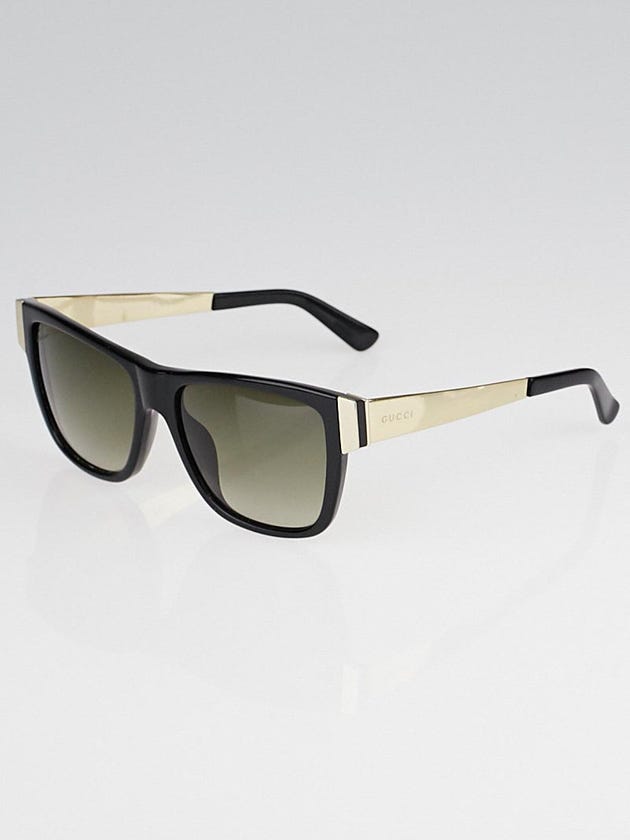 Gucci Black Gradient Frame Gradient Tint Square Sunglasses-3718/S