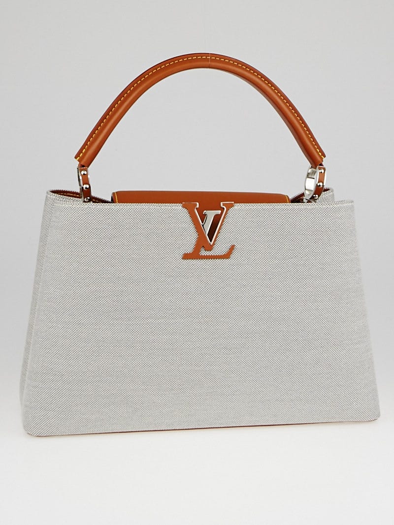 Louis Vuitton Toile and Leather Capucines Mateo MM Bag - Yoogi's
