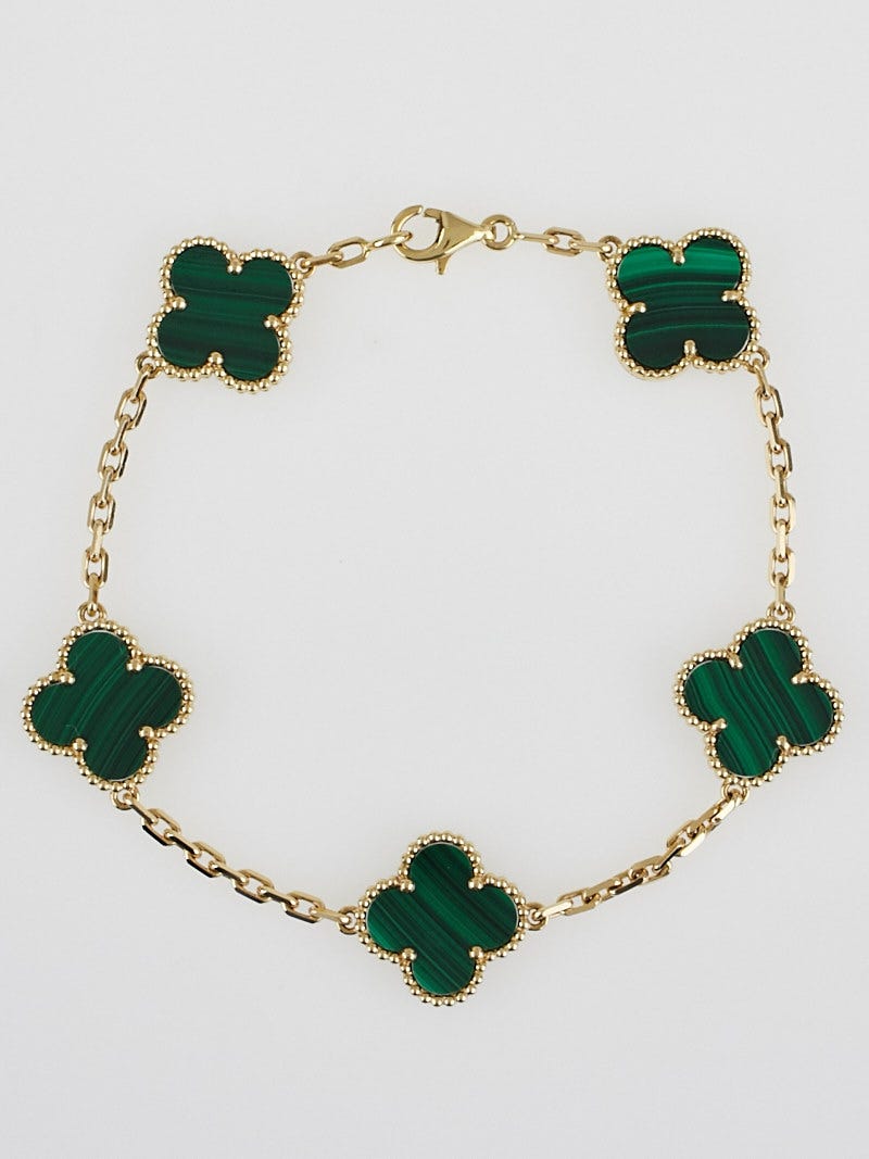 Van cleef malachite bracelet hot sale