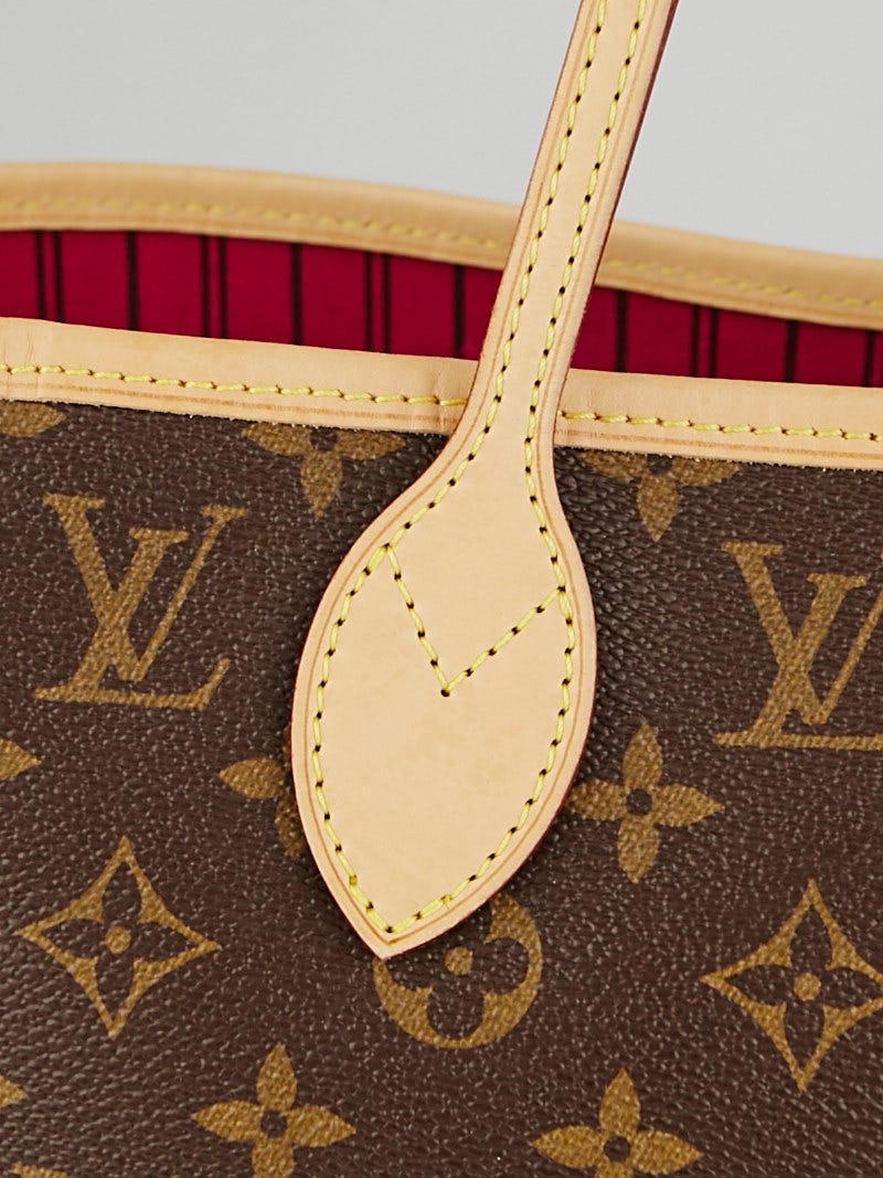Louis Vuitton Monogram Canvas Pivoine Neverfull MM NM Bag w/o