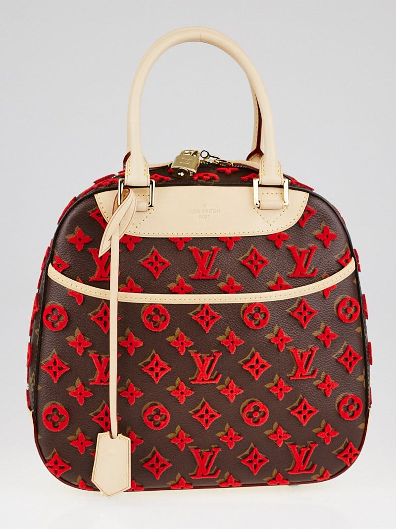 Louis Vuitton Red Leather Luggage Tag - Yoogi's Closet