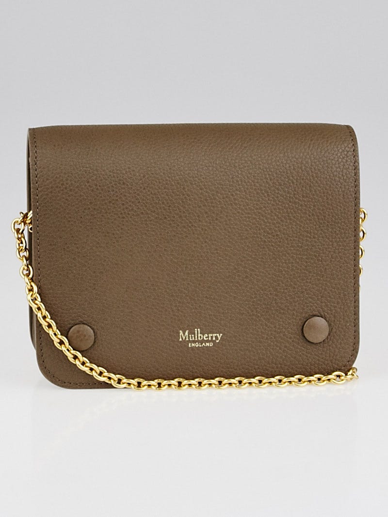 Mulberry Clay Grained Leather Small Crossbody Bag Yoogi s Closet